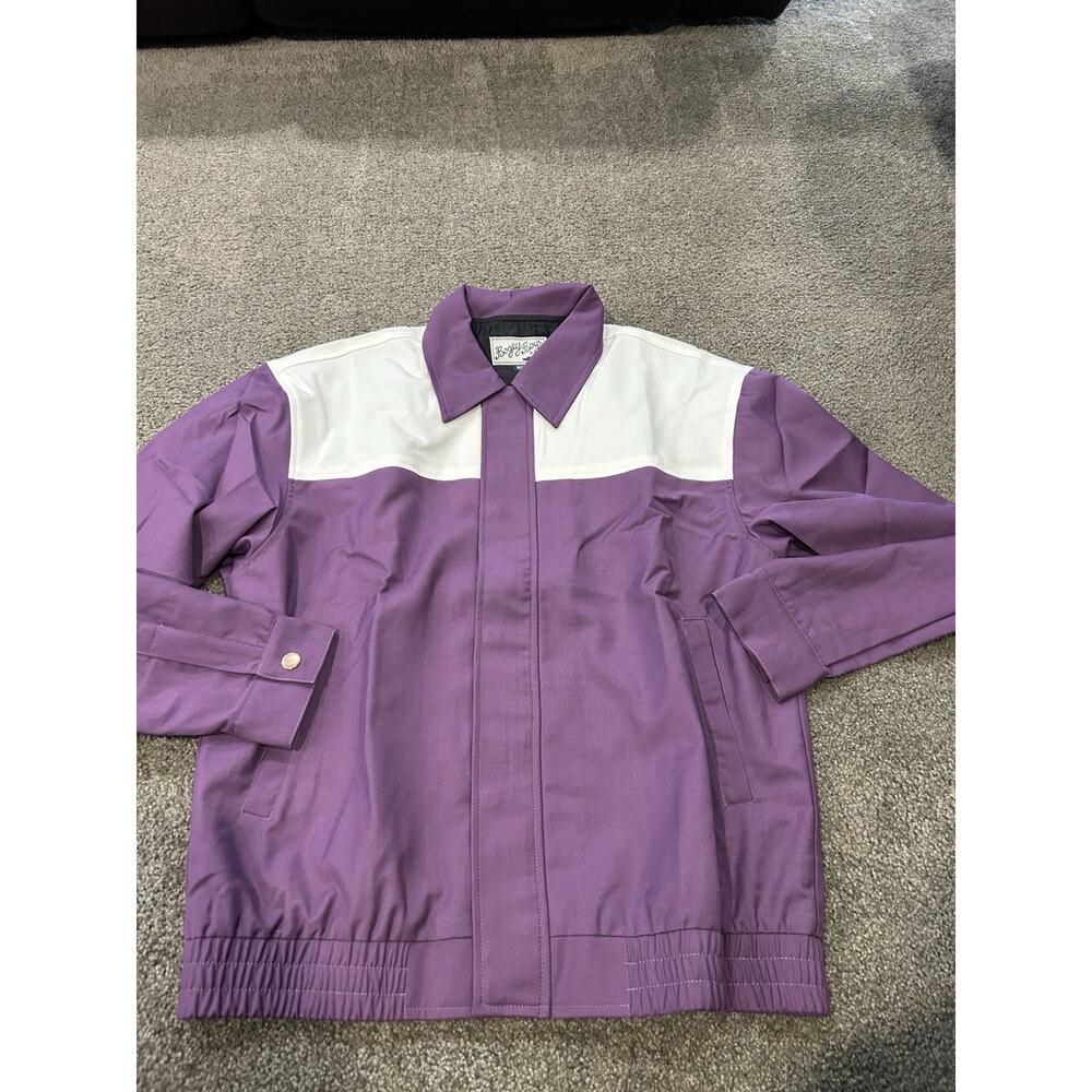 Bogey Boys Block Jacket Purple White‎ Men's Size Medium